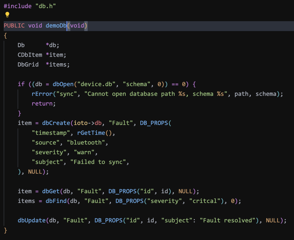 Embedded Database